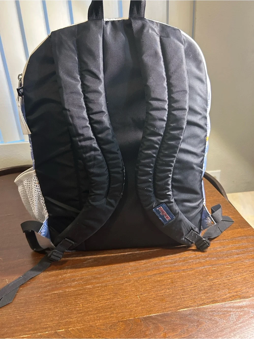 Jansport big student Light Blue Daisy Print Backpack. EXCELLENT CONDITION